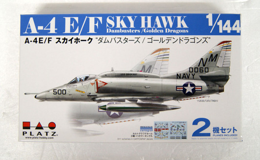 Platz A-4E/F Skyhawk Dambusters/Golden Dragons (2pcs) 1/144 Scale Kit