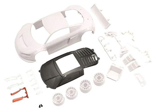 Kyosho Mini Z MZN195 Audi R8LMS Night-R White Body Set w/Wheel