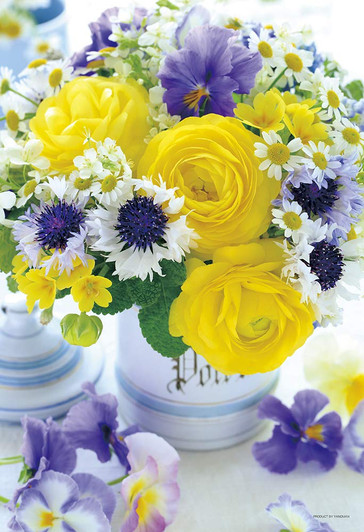 Yanoman Jigsaw Puzzle 03-904 Flower Relax Time (300 Pieces)