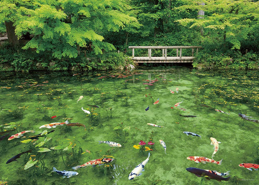 Yanoman Jigsaw Puzzle 05-1021 Gifu Japan Monet's Pond (500 Pieces)