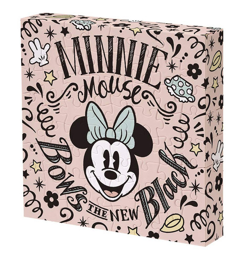 Yanoman Jigsaw Puzzle 2303-07 Disney Minnie Mouse Bows the New Black (56 Pieces)