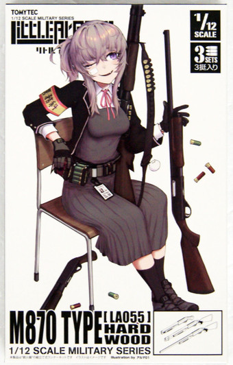 Tomytec LA055 Military Series Little Armory M870 Type Hard Wood 1/12 Scale Kit