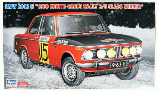 Hasegawa 20420 BMW 2002 ti 1969 Monte Carlo Rally Class Winner 1/24 Scale Kit