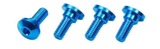 Tamiya 54862 (OP1862) Aluminum Servo Step Screws (4 pcs) Blue