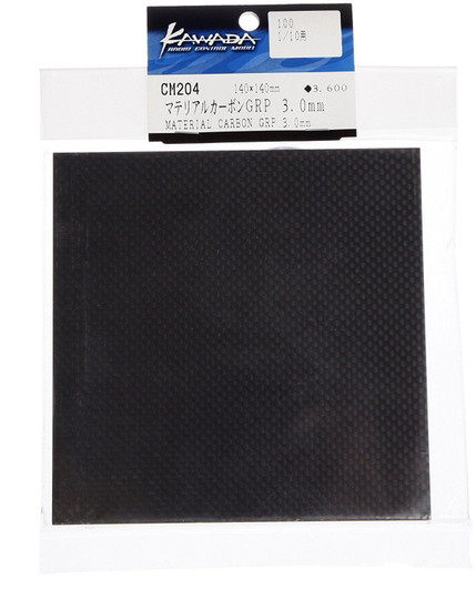 Kawada RC CM204 Material Carbon Grp 140X140mm T=3.0