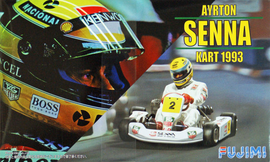 Fujimi KART-SP 091525 Ayrton Senna Kart 1993 (Pre-painted Parts) 1/20 Scale Kit