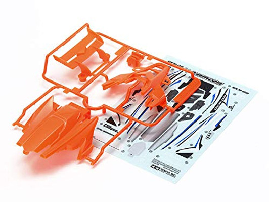 Tamiya 95511 Mini 4WD DCR-02 Body Parts Set (Fluorescent Orange)