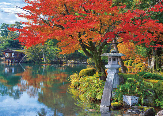Epoch Jigsaw Puzzle 05-119 Autumn in Kenrokuen Ishikawa Japan (500 Pieces)