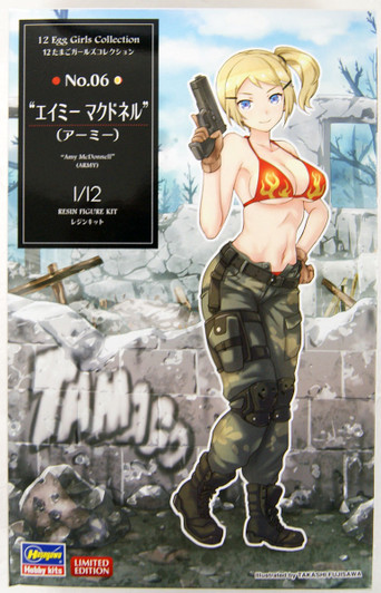 Hasegawa SP439 12 Egg Girls Collection No.06 Amy McDonnell (Army) 1/12 Scale Kit