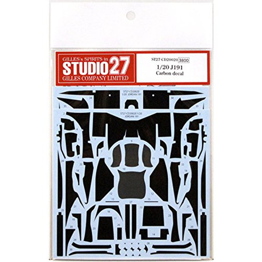 Studio27 ST27-CD20020 Jordan 191 Carbon Decal for Tamiya 1/20 Studio27 ST27-CD20020 Jordan 191 Carbon Decal for Tamiya 1/20