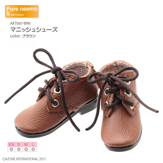 Azone AKT087-BRN Pure Neemo XS-L 1/6 Mannish Shoes (Brown) Azone AKT087-BRN Pure Neemo XS-L 1/6 Mannish Shoes (Brown)