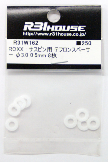 R31HOUSE R31W162 ROXX Suspension Pin Teflon Spacer ?3.0 0.5 mm (8 pcs)