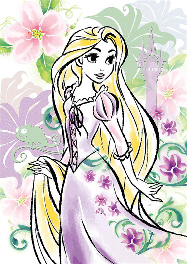 Tenyo Japan Jigsaw Puzzle D-108-777 Disney Tangled Rapunzel (108 Pieces)