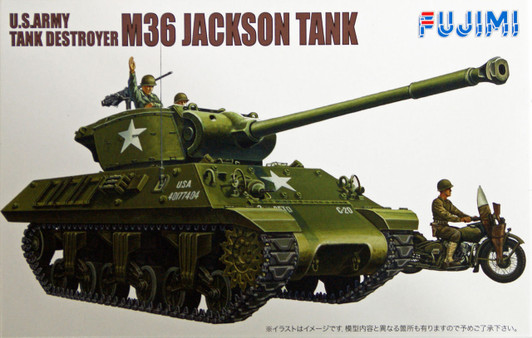 Fujimi WA17 World Armor U.S. Army Tank Destroyer M36 Jackson Tank 1/76 Scale Kit