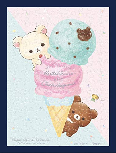 Ensky Jigsaw Puzzle MA-37 Rilakkuma Strawberry and Chocolate Mint (150 S-Pieces)