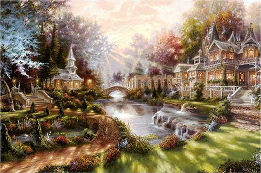 APPLEONE Jigsaw Puzzle 1000-344 Klaus Strubel Morning Sparkle (1000 Pieces) APPLEONE Jigsaw Puzzle 1000-344 Klaus Strubel Morning Sparkle (1000 Pieces)