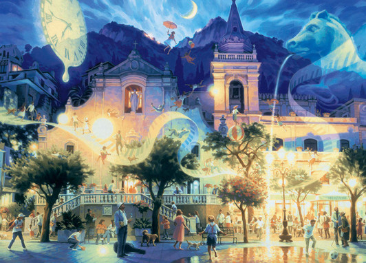 Epoch Jigsaw Puzzle 07-721 Glow in the Dark Teppei Sasakura Releasing Dreams (500 Pieces)