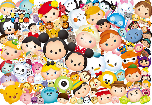 Tenyo Japan Jigsaw Puzzle D1000-462 Disney TSUM TSUM (1000 Pieces)