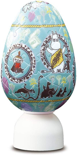Yanoman 3D LED Egg Lantern Puzzle 2202-16 Moomins Bongo Bongo (80 Pieces)