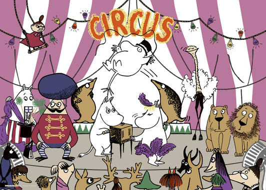 Yanoman Jigsaw Puzzle 05-1022 MOOMIN Circus (500 Pieces)