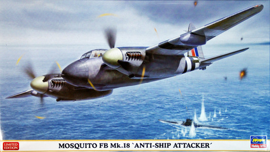 Hasegawa 02024 Mosquito FB Mk.18 Anti-Ship Attacker 1/72 Scale Kit