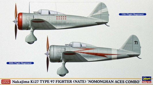 Hasegawa 02038 Ki27 Type 97 Fighter (Nate) Nomonghan Aces 1/72 scale kit AKS