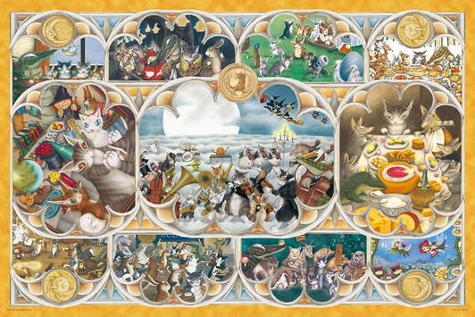 Yanoman Jigsaw Puzzle 10-1288 Wachiffeld Dayans Festa! Festa! (1000 Pieces)