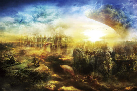 Yanoman Jigsaw Puzzle 10-1356 Glow in the Dark Ryota Saito The Road to Hope (1000 Pieces)