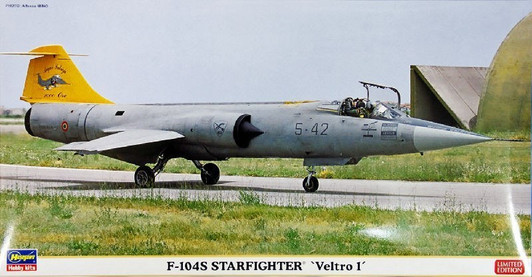 Hasegawa 07340 Italian Air Force F-104S Starfighter Veltro 1 1/48 Scale Kit