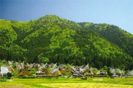 Yanoman Jigsaw Puzzle 10-1115 Thatched village (1000 Pieces)