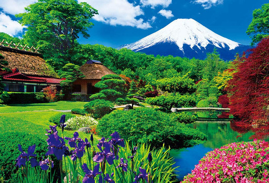 Beverly Jigsaw Puzzle M81-585 Japanese Scenery Oshino Fuji (1000 S-Pieces) Beverly Jigsaw Puzzle M81-585 Japanese Scenery Oshino Fuji (1000 S-Pieces)
