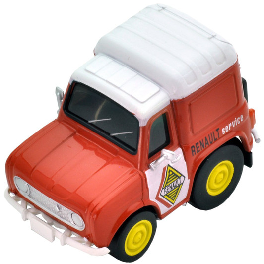 Takara Tomy Z-45b Choro Q Zero Renault 4 Fourgonette Service Car Orange