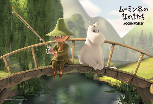 Yanoman Jigsaw Puzzle 1108-08 Moomin Moomin and Snufkin (108 L-Pieces)