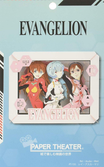 Ensky Paper Theater PT-155 Evangelion Rei, Asuka, Mari