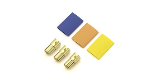 Kyosho 70601-01 6.5mm European Connector Golden 3pcs