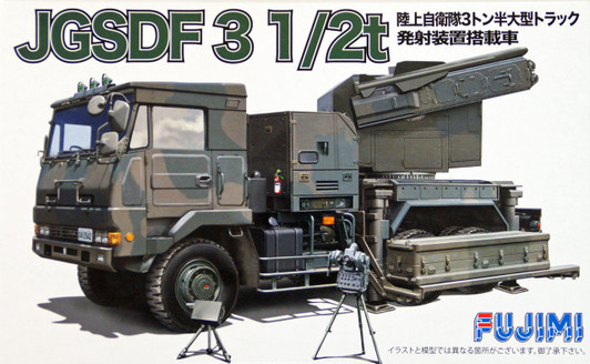 Fujimi 72M11 JGSDF 3 1/2t Truck with Launcher 1/72 Scale Kit 722405