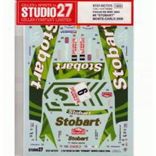 Studio27 ST27-DC737C Ford Focus RS Stobart Monte Carlo '06 Decal for Hasegawa 1/24 (07379) Studio27 ST27-DC737C Ford Focus RS Stobart Monte Carlo '06 Decal for Hasegawa 1/24 (07379)