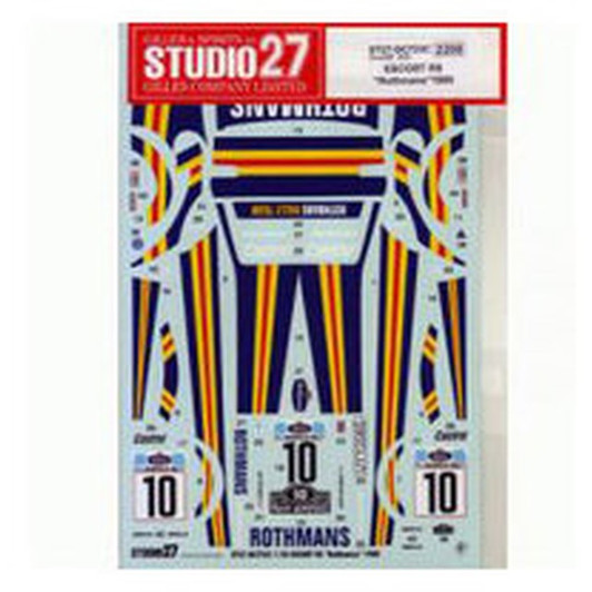 Studio27 ST27-DC723C Ford Escort RS Rothmans 1980 Decal 1/24 (07234)