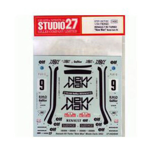 Studio27 ST27-DC712C Renault 5 TURBO New Man Monte Carlo '82 Decals 1/24 (07128)