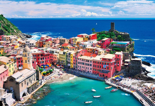 Beverly Jigsaw Puzzle M81-864  Cinque Terre's Blue Ocean (1000 S-Pieces)