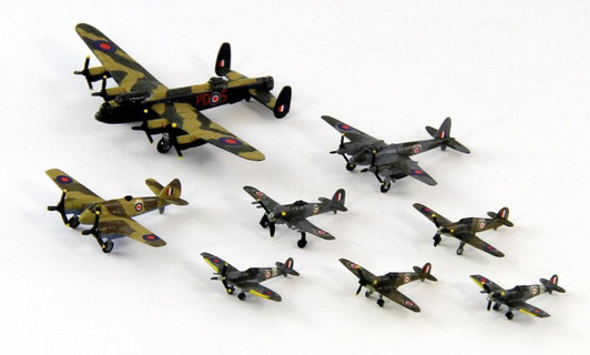 Pit-Road 1/700 WW2 Royal Air Force Aircraft Set #1 Plastic Model