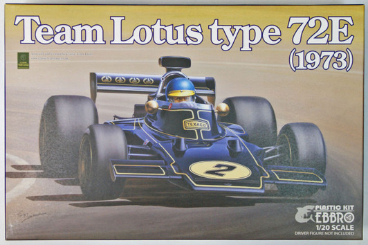 Ebbro 20009 Team Lotus Type 72E 1973 2nd. Production 1/20 Scale plastic model Kit