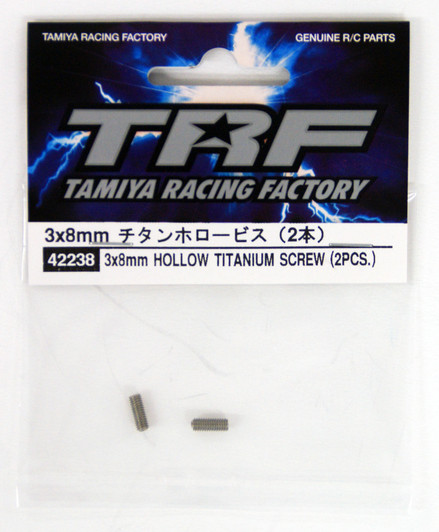 Tamiya 42238 3x8mm Hollow Titanium Screw (2pcs)