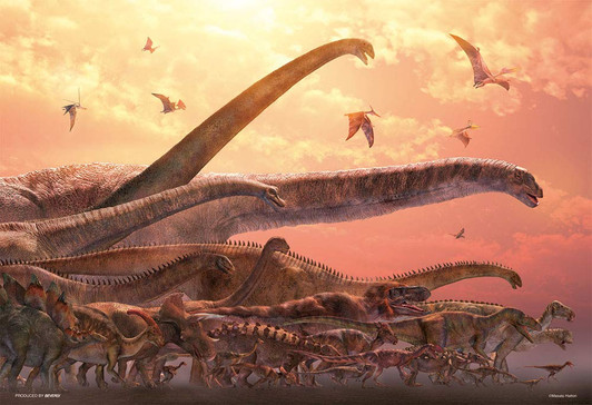 Beverly Jigsaw Puzzle 93-155 Masato Hattori Dinosaur (300 Pieces) Beverly Jigsaw Puzzle 93-155 Masato Hattori Dinosaur (300 Pieces)