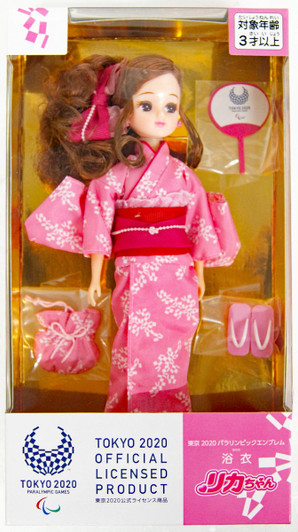 Takara Tomy Licca Yukata Doll Tokyo 2020 Paralympic Emblem (134268)