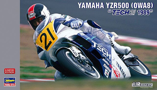 Hasegawa 1/12 Yamaha YZR500 (OWA8) 'Tech 21 1989' Plastic Model