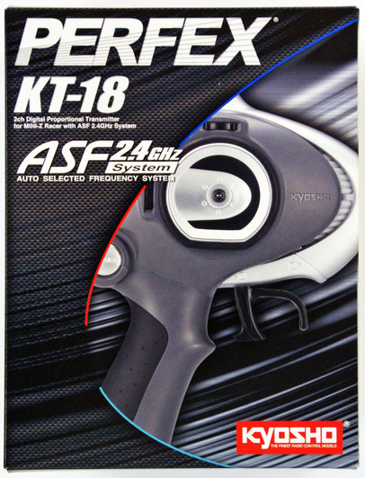 Kyosho Mini Z 82001EBK PERFEX KT-18 Transmitter Black ASF 2.4 GHz