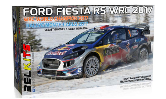 Aoshima (BELKitS) 07072 FORD FIESTA RS WRC MONTE CARLO 2017 1/24 Scale Kit Aoshima (BELKitS) 07072 FORD FIESTA RS WRC MONTE CARLO 2017 1/24 Scale Kit