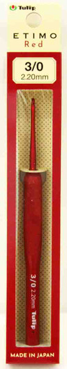 Tulip TED-030 ETIMO Red Crochet with Cushion Grip (2.20mm)