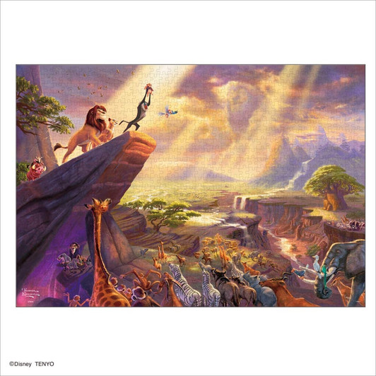 Tenyo Japan Jigsaw Puzzle D1000-046 Disney Lion King Thomas Kinkade (1000 Pieces)